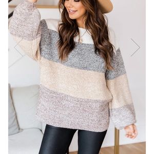 Colorblock sweater